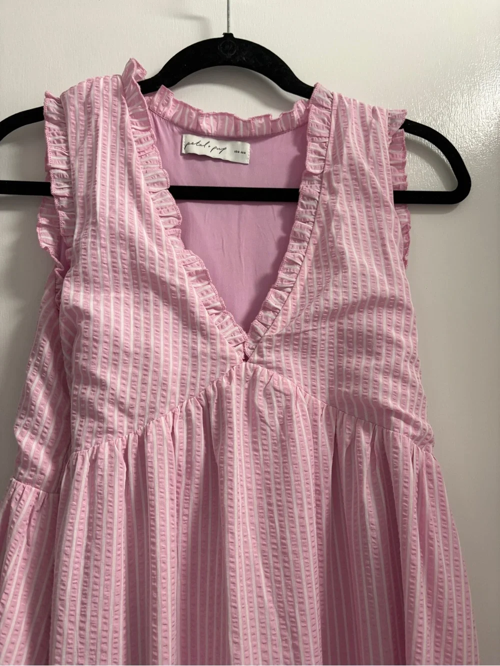 Petal & Pup Light Pink Ruffle-Trim Maxi Dress - Picture 3 of 3